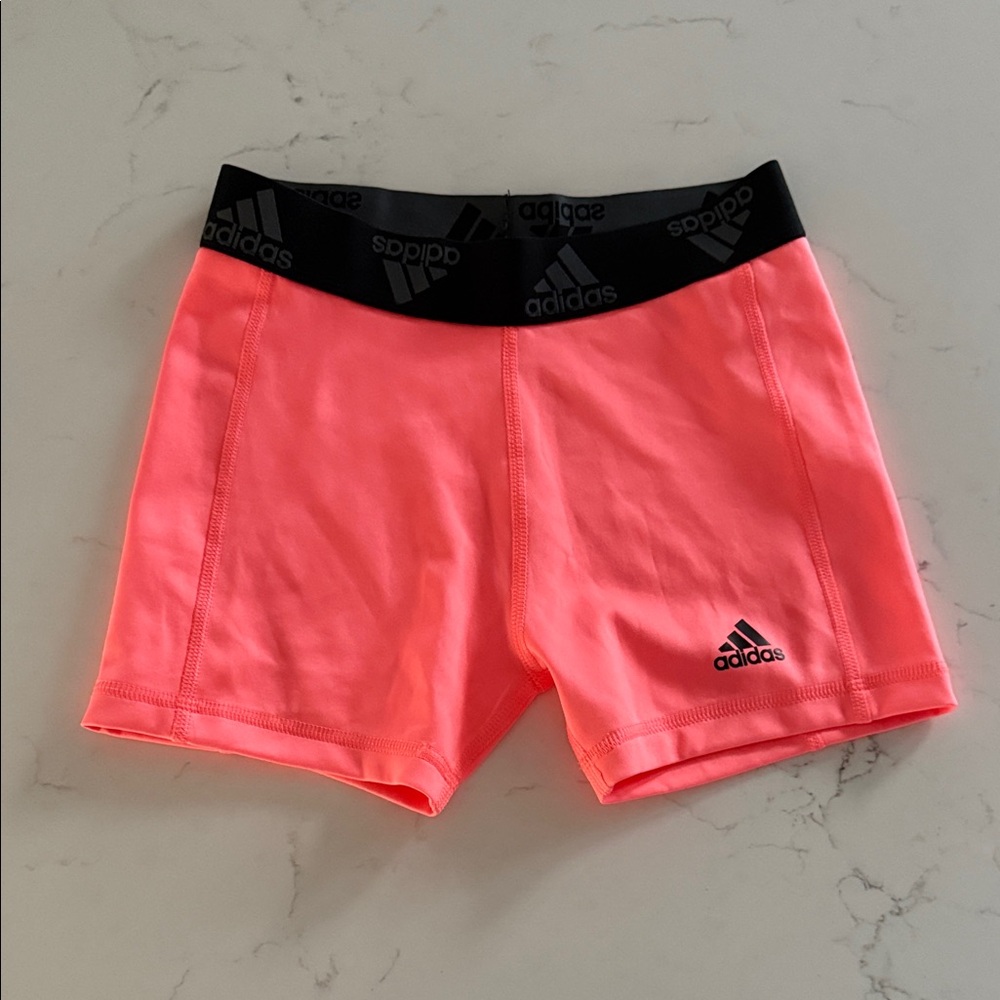 Adidas Girl’s Neon Pink Athletic Shorts